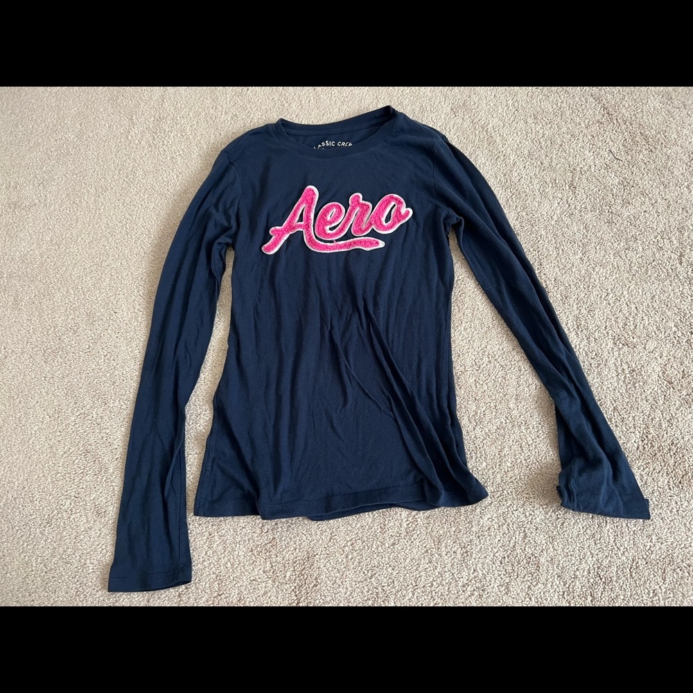 Aeropostale Navy Long Sleeve Tee